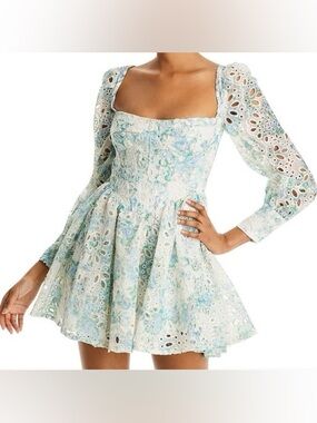 Bardot Lila Flounce Mini Dress | Size Large